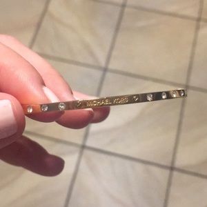 Michael Kors rose gold and crystal bracelet